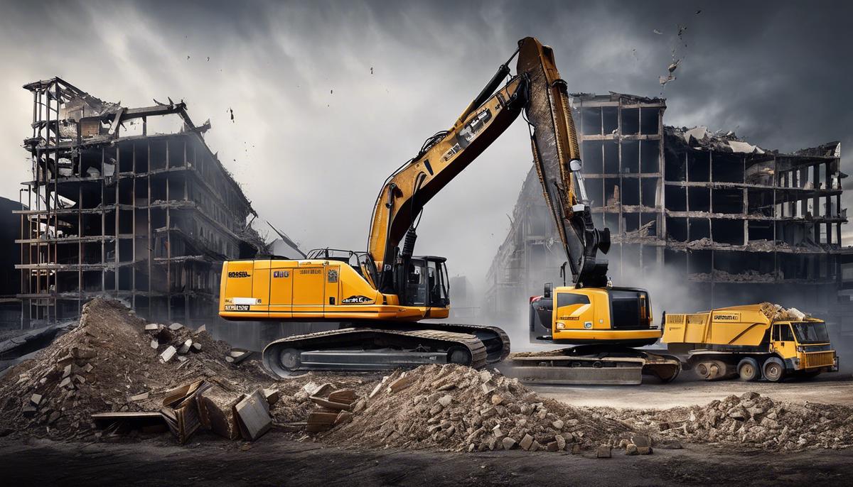 Image depicting the demolition industry's evolution over time